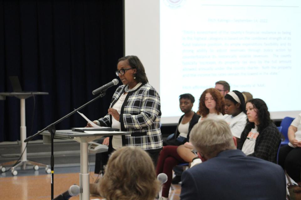 Superintendent Pepukayi provides remarks on proposed FY 2025 Budget.