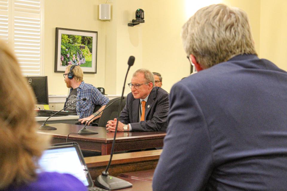 Honorable Stephen H. Kehoe speaks to Council.