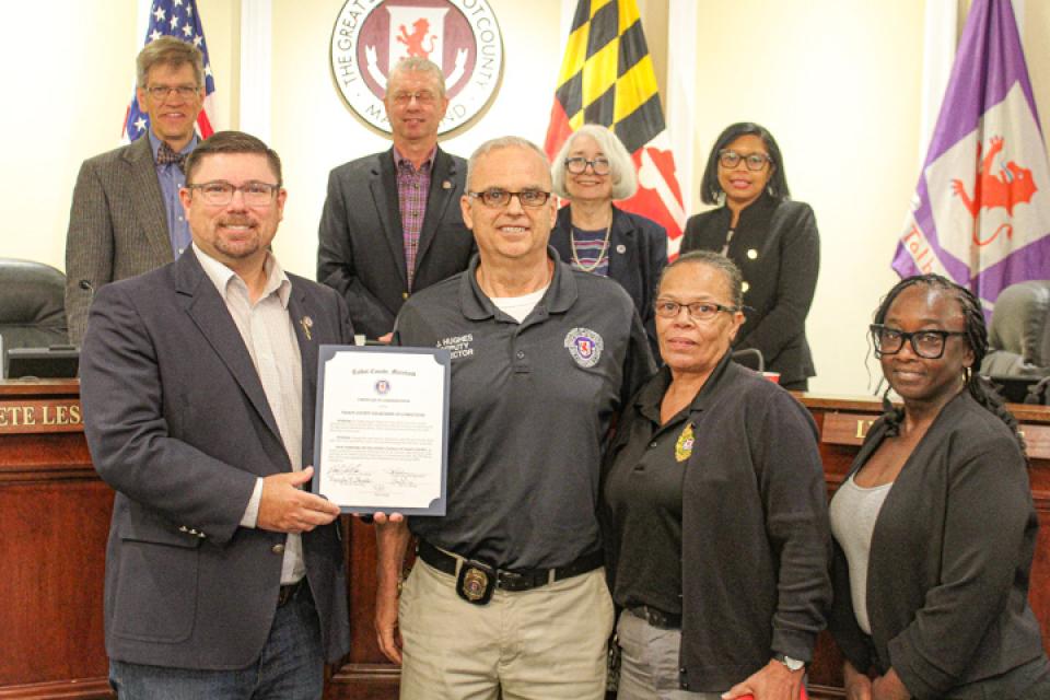 Department of Corrections receives Council Commendation for audit success.