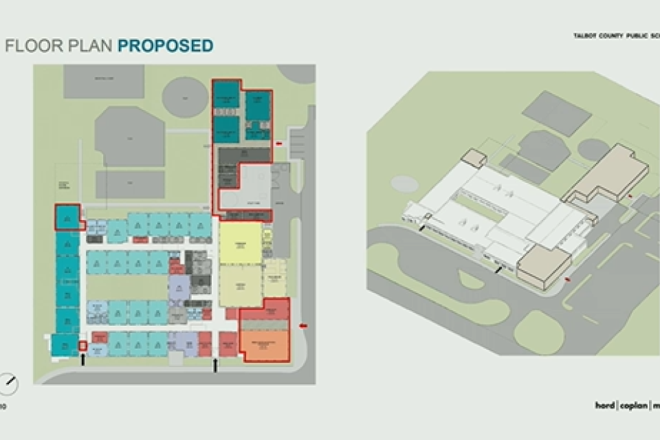 Chapel District proposed floor plan from schematic designs.