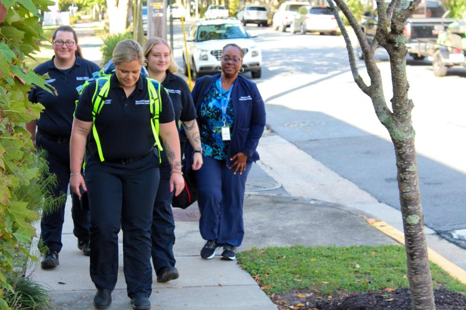 Part of Talbot's Mobile Integrated Health team on their way to meet a patient.