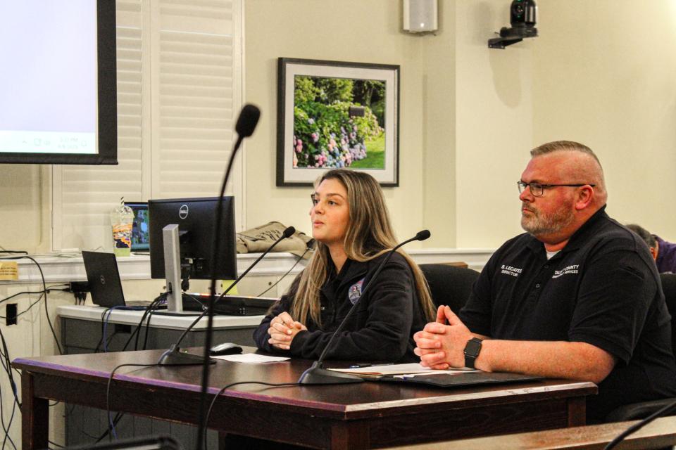 Brian LeCates, Director, Department of Emergency Services, and Madison Loker, Emergency Management Coordinator, emphasized this year’s National Preparedness Month Theme “Preparedness Starts at Home.