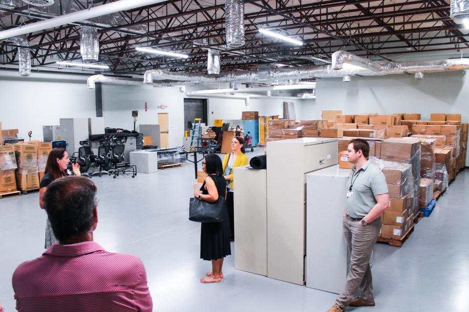 The new warehouse space will allow the Health Department to distribute much needed supplies to the community.