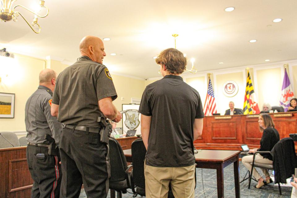 Talbot County Sheriff Joe Gamble shares story about Blake Newton&#039;s logo for the Critical Response Unit.