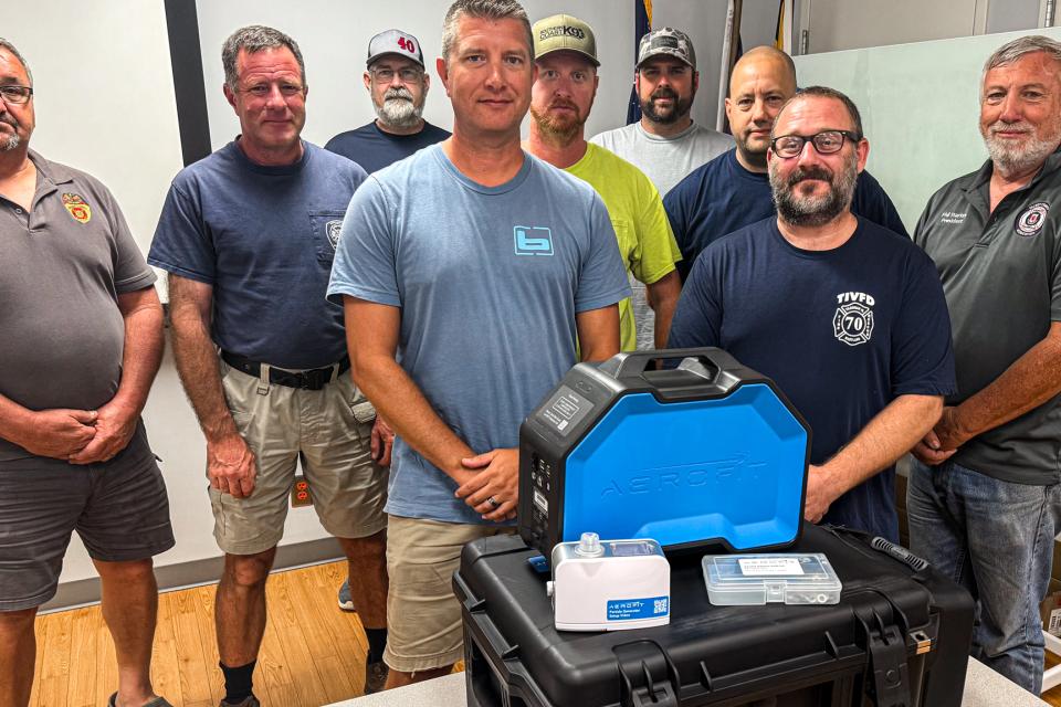 At a recent Fire Chief’s Committee meeting, fire chiefs gathered around their brand new AeroFit testing system, a device that delivers precise, OSHA-compliant fit tests for N95 respirators, elastomeric masks, and other protective gear.