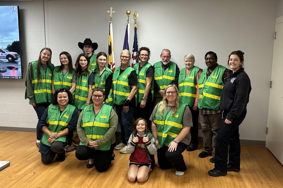 Participants of the Fall 2024 CERT Program receive their jackets during graduation.