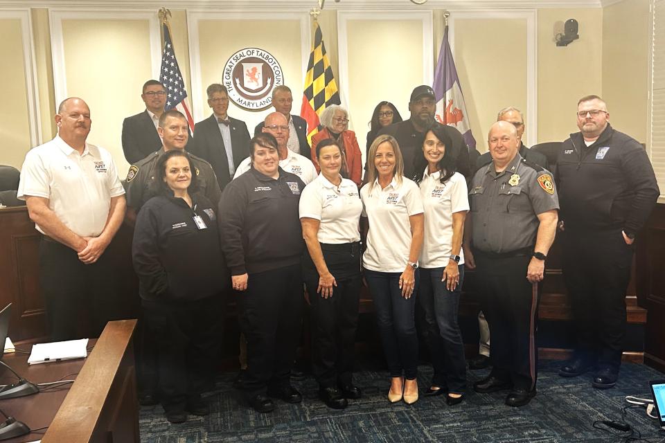 Local emergency services and For All Seasons provided information on their innovative new peer-to-peer service program, Talbot FiRST!.