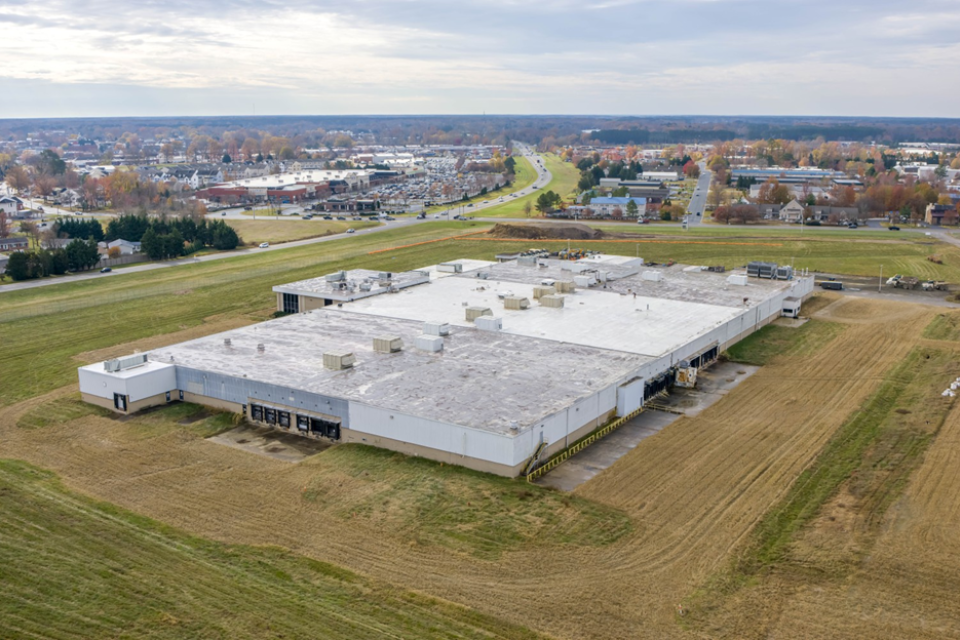 Aerial view of Talbot County Business Center.