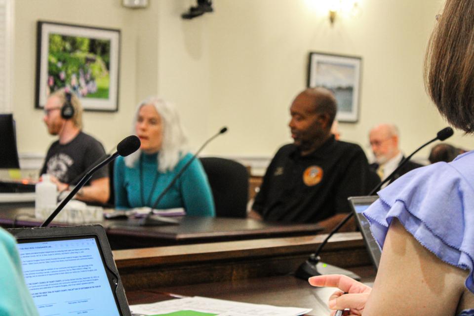 Dana Newman, Director of Talbot County Free Library, and Edward &quot;Boots&quot; Robinson discuss the impact of Frederick Douglass.
