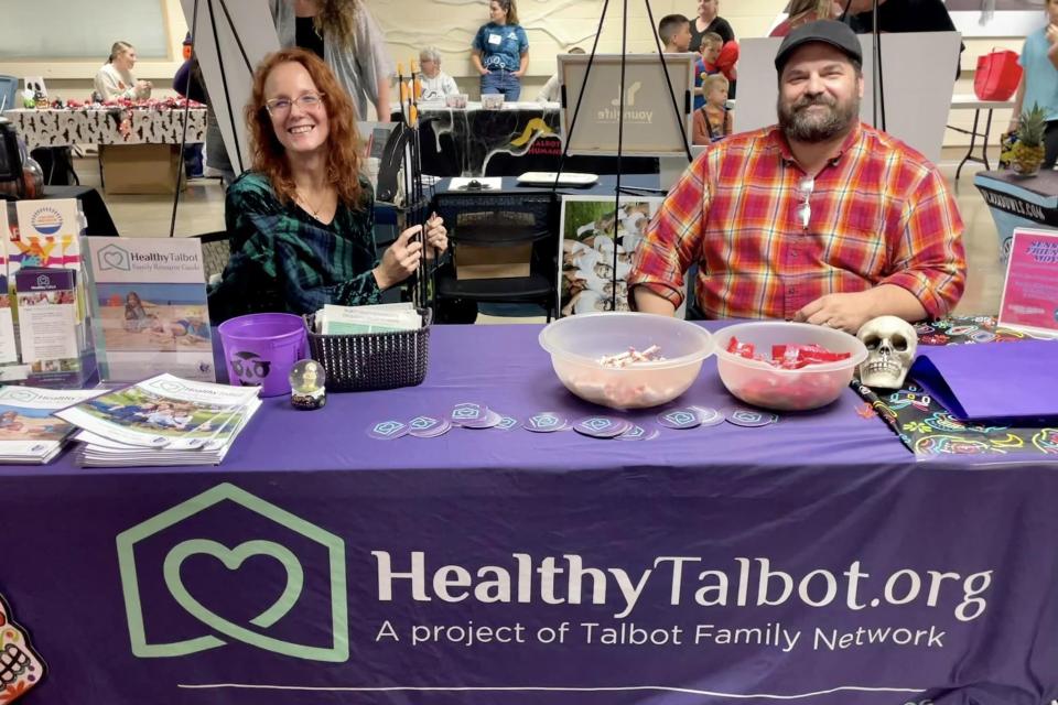 The Talbot Family Network gives out candy duing 2023 Boonanza.